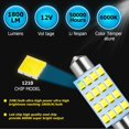 thumbnail image 3 of TRAHOO-14PCS Dome Light LED Car Bulb Kit Set, 6500K Bright T10 31 mm 42 mm Festoon Bulbs, Interior Replacement Bulbs for Auto Map Door Courtesy Trunk License Plate Light, Universal Fit (Style C), 3 of 4