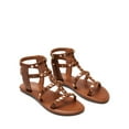 thumbnail image 3 of Dream Pairs Women’s Studded Gladiator Sandals – Flat Summer Sandals with Zip Closure, 3 of 8