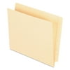 Pendaflex 16650 Straight Tabs Letter Size End Tab Pocket Folder - Manila (50/Box)