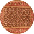 thumbnail image 1 of Ahgly Company Indoor Round Persian Orange Traditional Area Rugs, 7' Round, 1 of 1