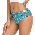thumbnail image 2 of Fotbe Rooster And Chickens Calzones Estampados para Mujer – Ropa Interior de Algodón, Cómoda, Suave y Elástica-4X-Large, 2 of 6