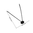 thumbnail image 2 of BESTYASH 1Set Portable Black Plastic Flag Stand for Small Flags Office Desk and Outdoor, 2 of 8