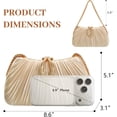 thumbnail image 4 of JKCCZLL Women Elegant Evening Clutch Bag Purse with Detachable Chain Shoulder Crossbody Bags, Handbag for Wedding Party,Apricot,party, 4 of 6