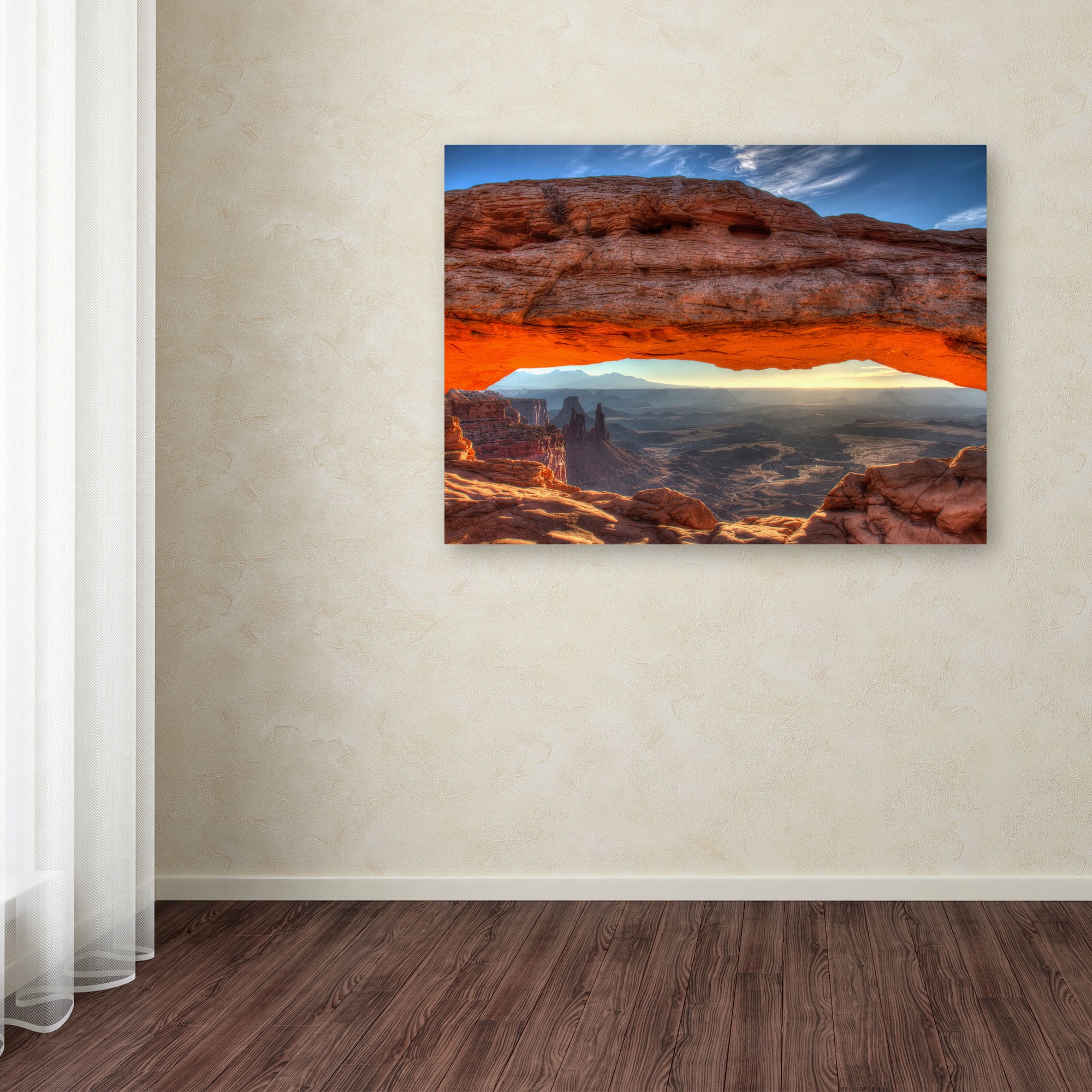 Trademark Fine Art "Mesa Arch Sunrise" Canvas Art by Pierre Leclerc
