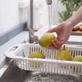 thumbnail image 4 of Extendable Drain Basket Plastic Fruits Vegetables Food Over Sink Colander Tableware Drying Rack Kitchen Accessories Gifts, 4 of 9
