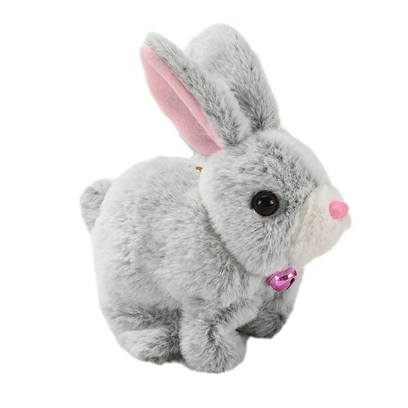 KUFptva Simulation Plush Rabbit Toy for Learn to Crawl Rabbit Interactive Electronic Pet Walking Toy Kids Favor