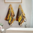 thumbnail image 4 of Thanksgiving Pumpkins Hand Towels, Fall Leaves Harvest Kitchen Towel Ultra Soft and Absorbent,Decorative Fingertip Face Towel for Bathroom Hotel, 2 PCS, 28.3"x 14.4", 4 of 6