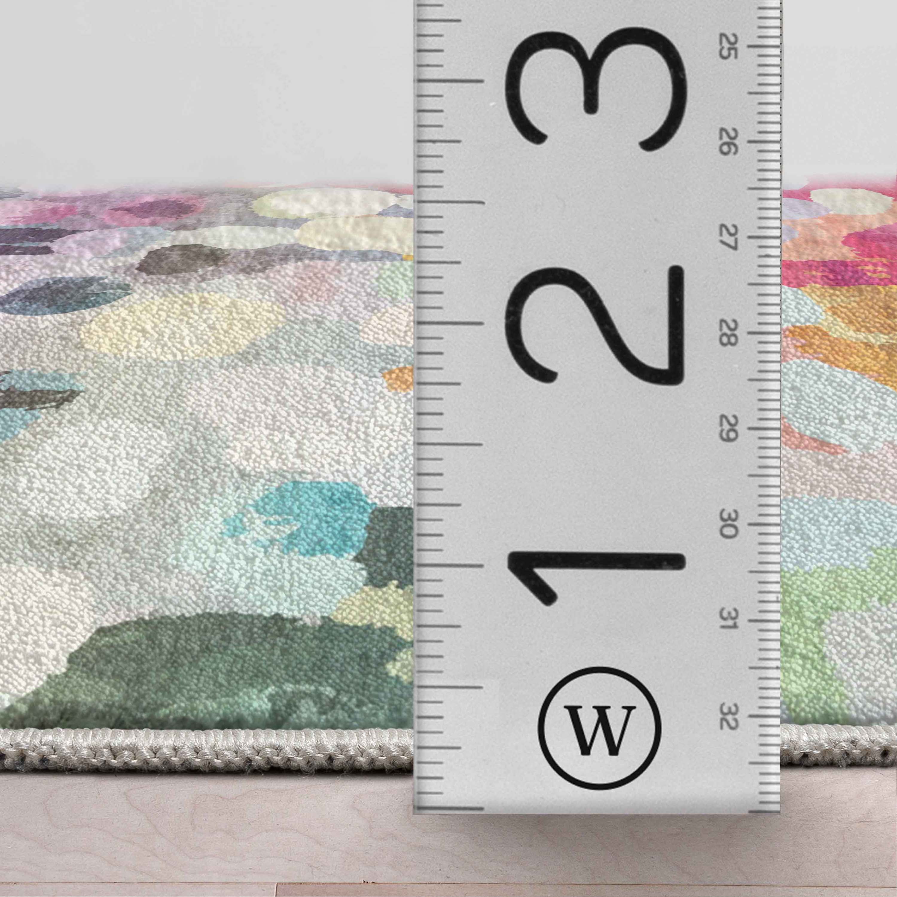 Well Woven Galets Aquarelle 3'3" x 5' Rug – Vibrant Multicolor, Stain-Resistant & Easy to Clean