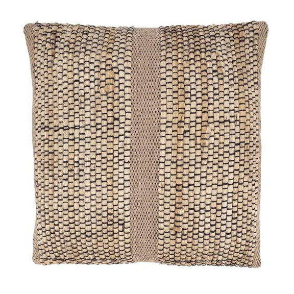 Earth Tone Banded Outdoor Throw Pillow Cover