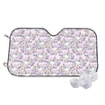 thumbnail image 2 of Lsque Purple Rabbit Car Windshield Sun Shade | Accordion Folding Style Auto Shade for Car Truck SUV Van | Blocks UV Rays Sun Visor Protector | Small, 2 of 7