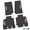 Black w/ Yellow & White insert, variant on Flextread Floor Mats for 14-18 Jeep Wrangler JKU 4-Door - Mopar Licensed Factory Fit - Black w/ Get Ducked Insert - 100% Made in USA