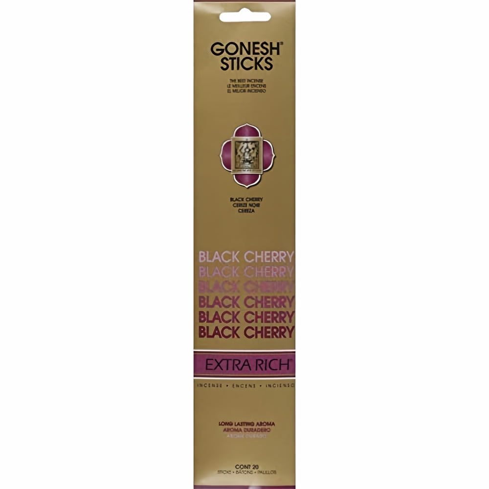 Gonesh Extra Rich Incense Sticks Black Cherry (Pack of 5)