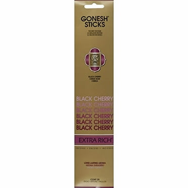 Gonesh Extra Rich Incense Sticks Black Cherry (Pack of 36)