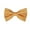 Golden Yellow, variant on White Flower on Lavender PRINTED DESIGN Pre-Tied Bow Tie