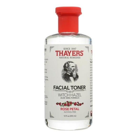 Thayers Natural Remedies Witch Hazel Rose Petal Facial Toner, Alcohol-Free - 12 fl oz -2 - Pack of 2
