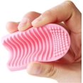 thumbnail image 4 of BEMS-almohadilla de limpieza para brochas de maquillaje de 3 piezas, herramienta de limpieza de huevos, silicona, 4 of 5