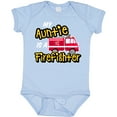 thumbnail image 3 of Inktastic My Auntie is a Firefighter with Fire Truck Boys or Girls Baby Bodysuit, 3 of 5