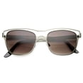 thumbnail image 4 of Unisex Horn Rimmed Sunglasses UV400 Cut-Out Geometric Frame Metal 9871, 4 of 4