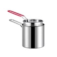 thumbnail image 4 of Freidora Olla para freír con cesta Sartén de acero inoxidable 304 Accesorio de limpieza conveniente a prueba de herrumbre Mango extendido para cocinar BLESIY Ollas para freír, 4 of 8