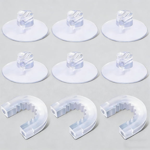 Bathroom Shower Caddy Connector with Suction Cups, Easy to Attach, Replacement Compatible with Zenna Home, Simple Houseware, Multipurpose