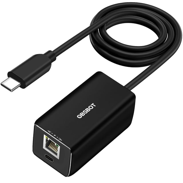 Adaptador Ethernet OBSBOT USB-C a Ethernet 10/100 Mbps