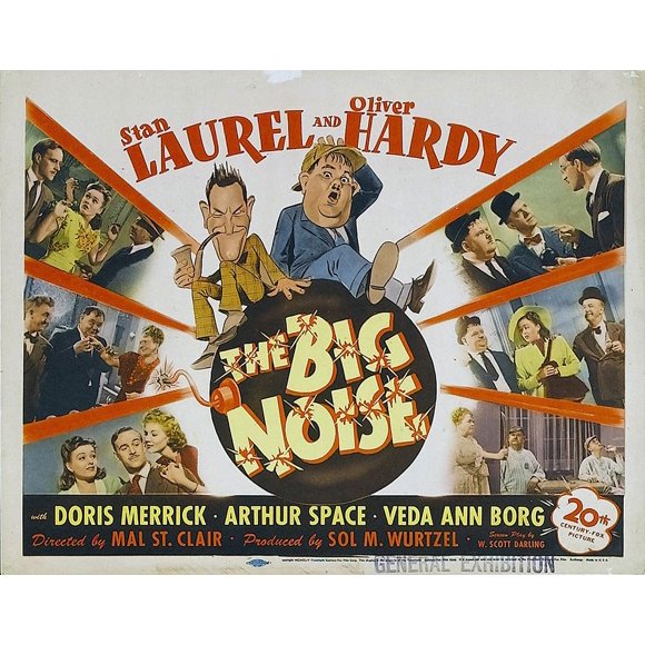 Laurel and Hardy - The Big Noise, 1944 Poster Print by Hollywood Photo Archive Hollywood Photo Archive (24 x 18)