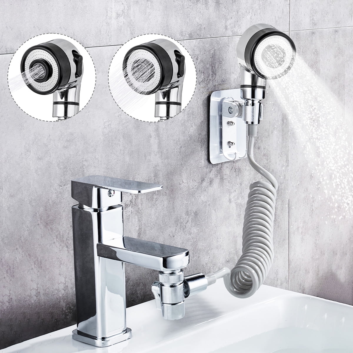 Handheld Shower Bathroom Wash Face Basin Water Tap External Shower