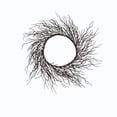 thumbnail image 2 of Halloween Black Branch Wreath Signs for Front Door - Handcrafted Halloween Hanging Wreath for Front Door, Indoor/Outdoor Party, 2 of 7