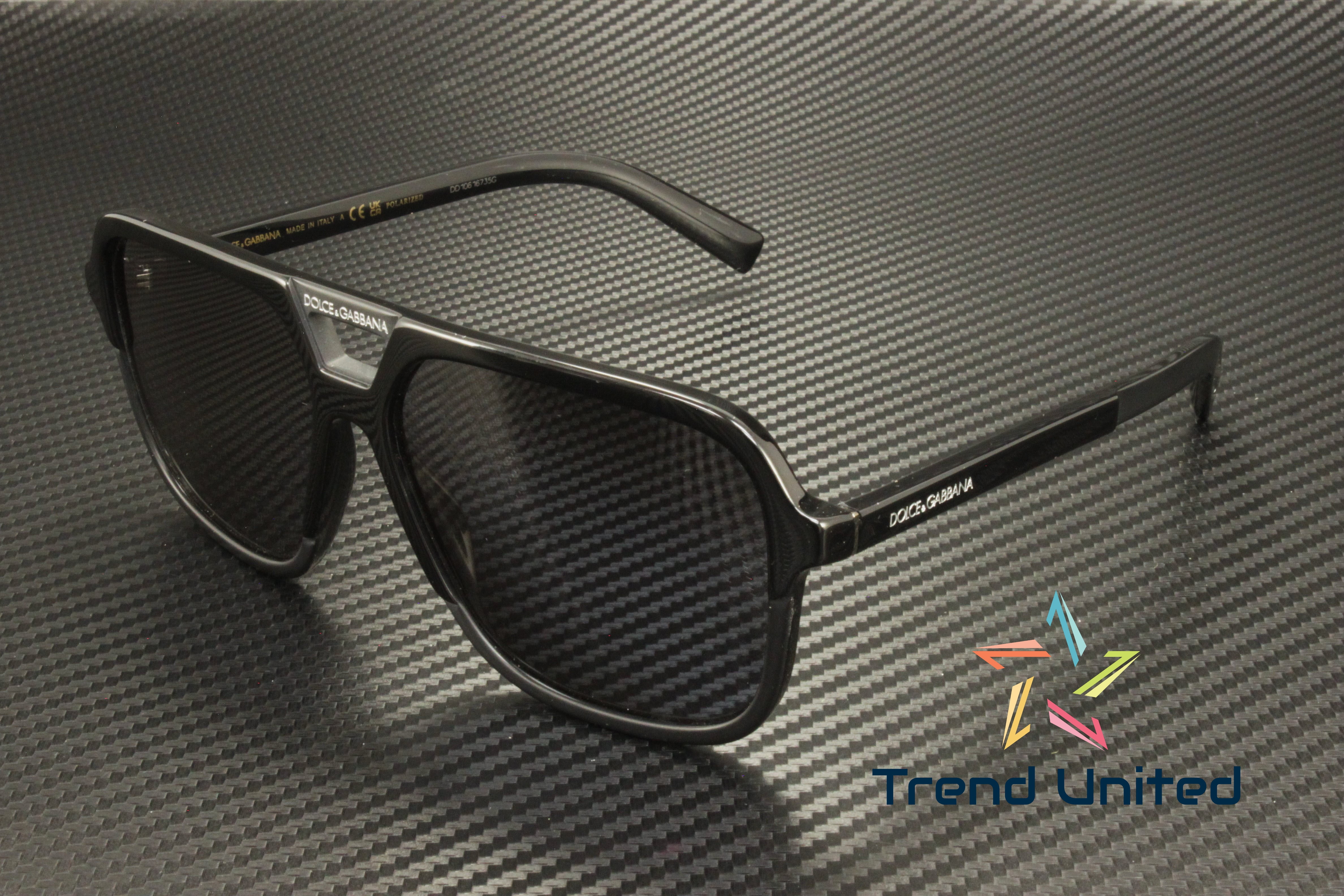Dolce & Gabbana Unisex DG 6184 Black Plastic Square Sunglasses
