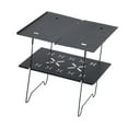 thumbnail image 4 of tamizeot Mini Table Pliante Table de Plage Table Cam Compacte pour Randonnée Patio Voyage Noir, 4 of 6