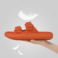 thumbnail image 2 of VONMAY Unisex Slides Sandals Thick Sole Pillow Sandals with Adjustable Double Buckle, 2 of 8