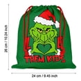 thumbnail image 3 of THE 2024 Gr1nch Gift Bag, Double Sided Printed Gift Bag, Xmas Drawstring Bag, Green Drawstring Gift Bag For Holiday,Double-sided Printed New Year Gift Bag Drawstring Bag Linen, 3 of 3