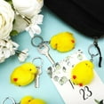 thumbnail image 3 of 10 Pcs Small Chicken Keychain - Mini Realistic Plush Chick Fur Stuffed Toy Chick for DIY Decorations Party Favors(Yellow）, 3 of 7