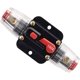 thumbnail image 1 of Disyuntor de 12 V-24 V CC, 100 A, portafusibles, bloque de fusibles en línea para protección del sistema inversor solar de audio del automóvil (100 A), 1 of 4