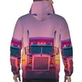 thumbnail image 7 of Wukai Sunset Truck Highway Print Men Hoodies Fleece Sweatshirts Long Sleeve Sweaters Pullover Fall Outfits Winter Clothes-3X-Large, 7 of 7