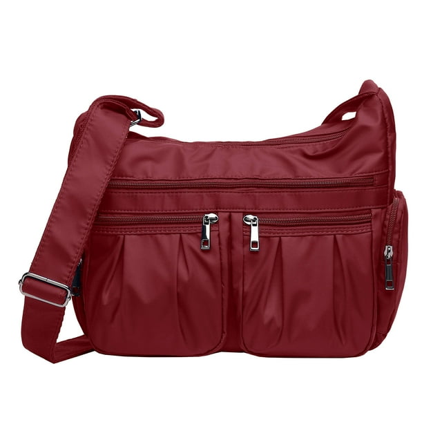VOLGANIK ROCK Bolsos cruzados para mujer, bolsos de hombro, bolso de viaje de nailon ligero e impermeable, bolsos de bolsillo para mujer