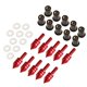 thumbnail image 1 of 10 piezas de parabrisas universales con tornillos y tuercas M5 para motocicleta rojo, 1 of 8