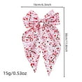 thumbnail image 3 of A Valentine’S Day Heart Bow Hair Clip With Spring Grip, Red Lip Print, For Women’S Updo & Back Hair Styling, Secure Hold, 3 of 4