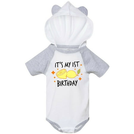 

Inktastic Its My 1st Birthday with Lemons Gift Baby Boy or Baby Girl Bodysuit