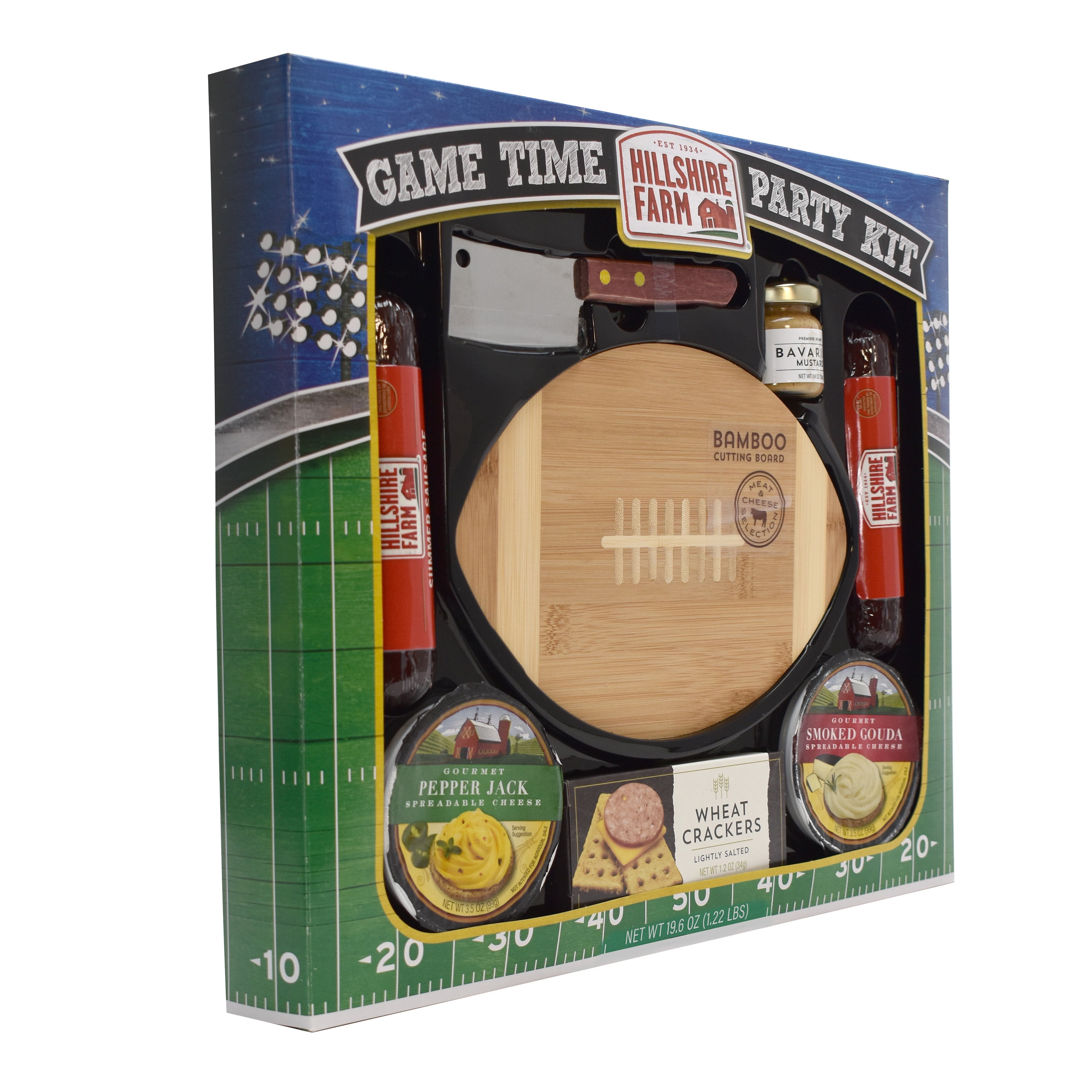 Hillshire Farm Gametime Party Holiday Meat and Cheese Assortment Gift Set, 19.6oz