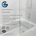 thumbnail image 5 of Glass Warehouse Gw-Bf-20.5 Vela 58-1/4" High X 20-1/2" Wide Shower Screen Frameless Tub, 5 of 5