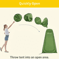 thumbnail image 2 of Norcho Pop Up Changing Tent for Beach Camping, Portable Shower Privacy Shelter Instant, 6.2-6.9ft High, 2 of 7