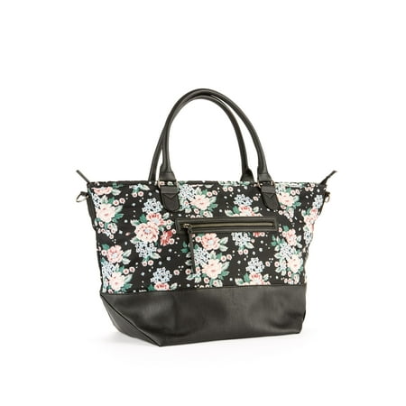 No Boundaries Black Floral Weekender