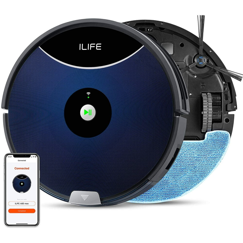 ILIFE A80 Max Robot Vacuum and Mop 2in1, 2000Pa, WiFi, 2in1 Roller