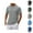 Grey, variant on Mens Workout Shirts Summer Moisture Wicking Quick Drying Lightweight Breathable Tshirt Athletic Running Shirts for Men