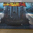 thumbnail image 6 of Ambesonne Outer Space Place Mats Set of 4, Ship Station Base, Standard Size, Blue Black Orange, 6 of 6