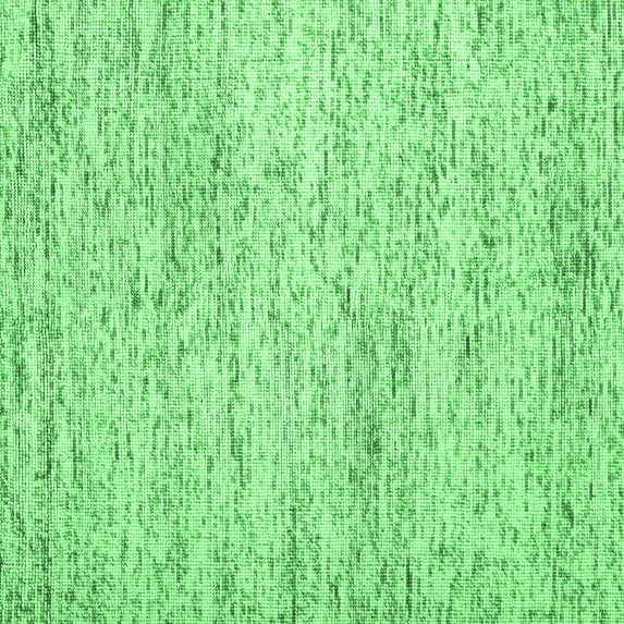 Ahgly Company Indoor Square Abstract Emerald Green Contemporary Area Rugs, 5' Square
