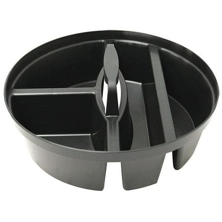 

2PC Accessory Tray Plastic Black 4-1/4 Height