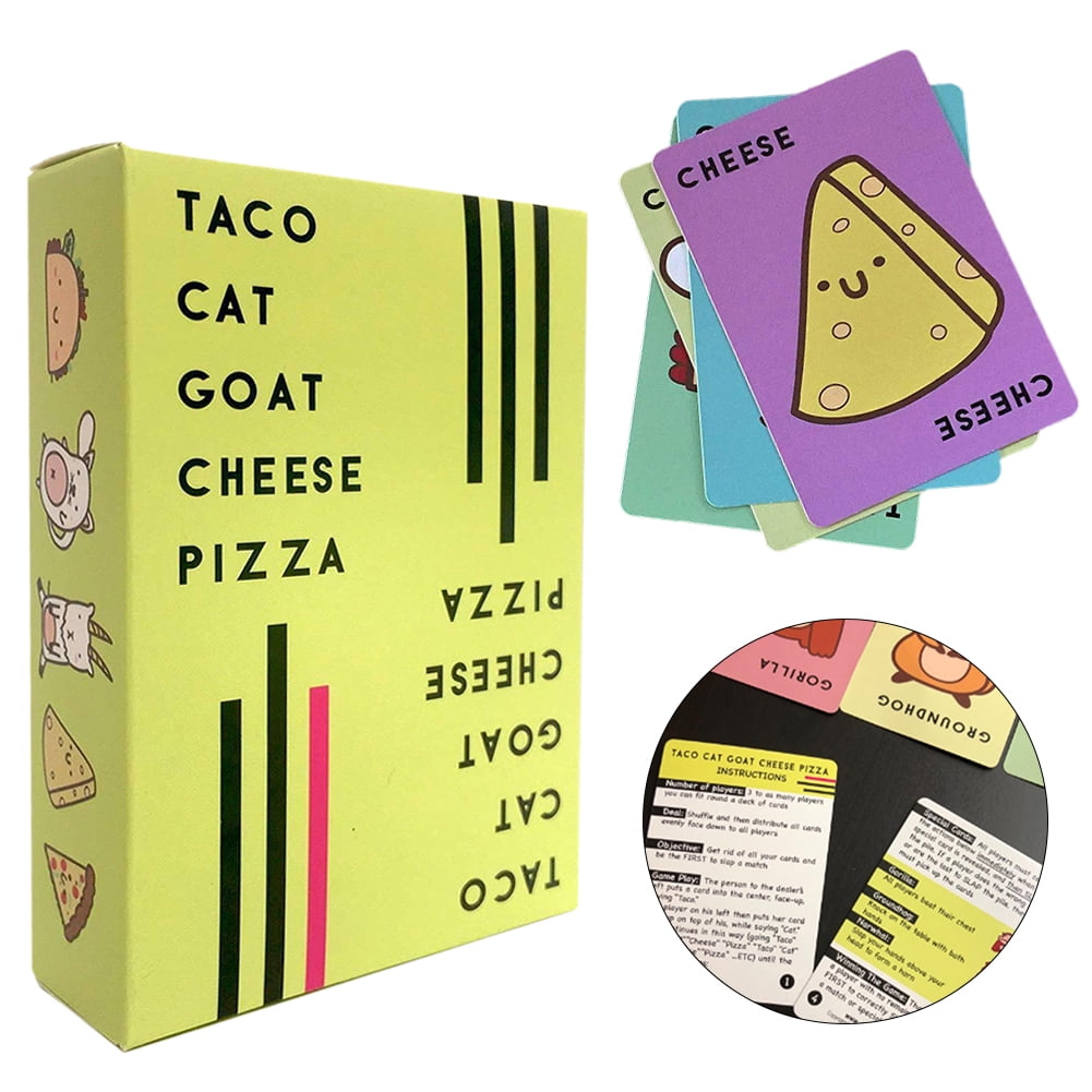 Taco Cat Goat Cheese Pizza  Board Card Game For Kids Adults Bday Party Home Game