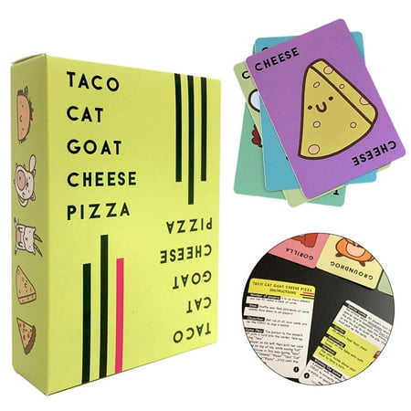 Taco Cat Goat Cheese Pizza English Game Card Party Card